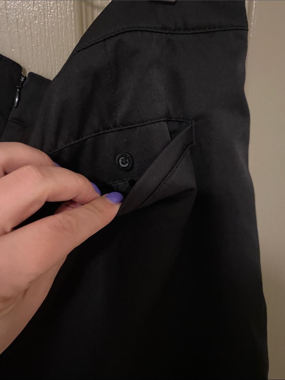 Lady Hagen Black Skort with Purple Trim - Picture 6 of 7